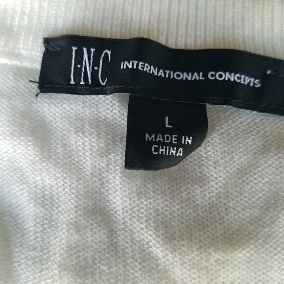 INC Long-Sleeve Studs Sweater. Size Large. New Without Tags - Picture 10 of 11